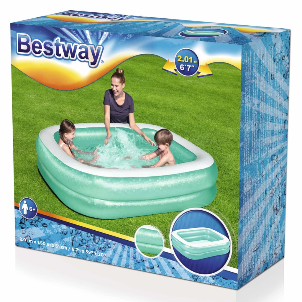 Bestway Bazén obdĺžnikový 201x150x51 cm modrý