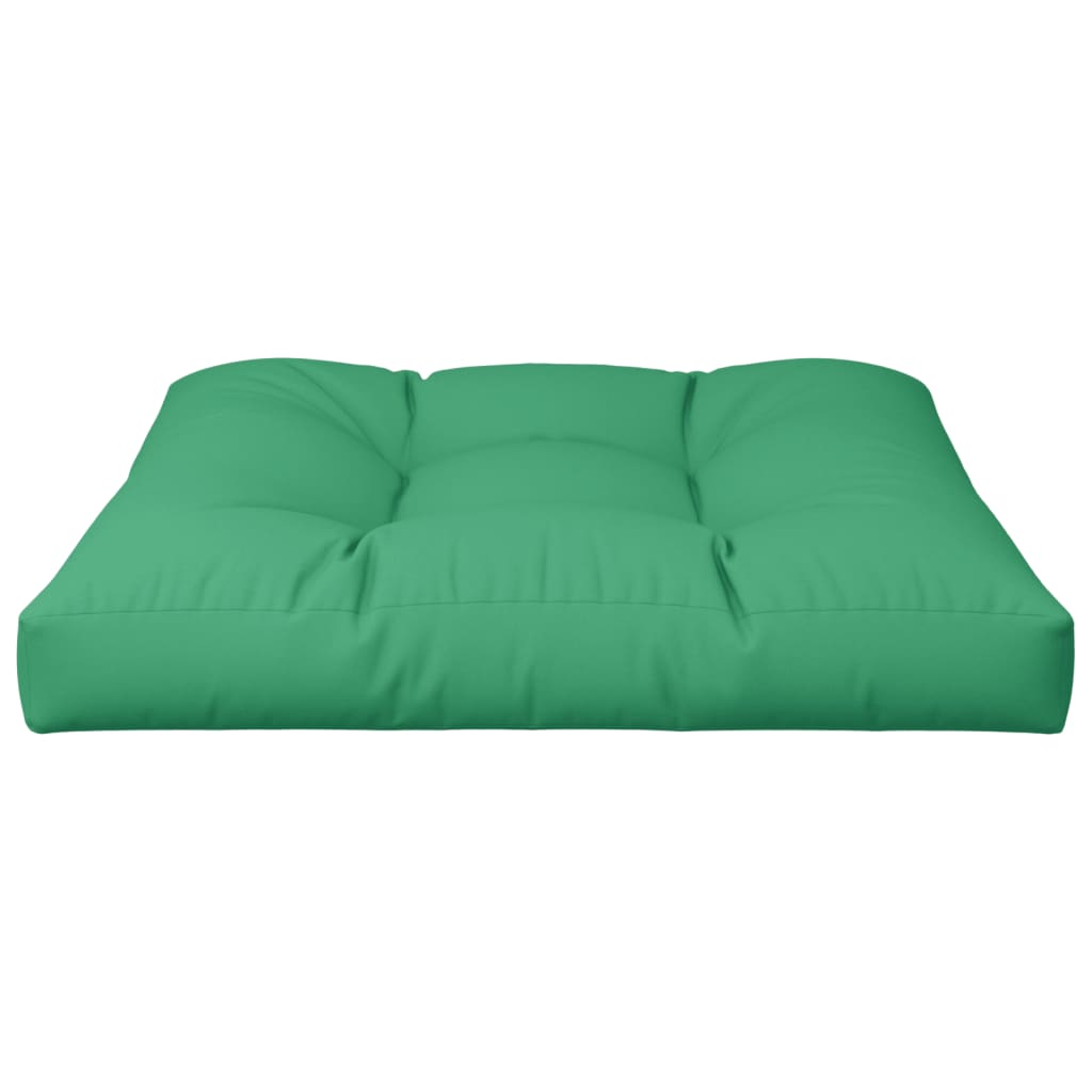 vidaXL Podložka na paletový nábytok, zelená 80x80x12 cm, látka