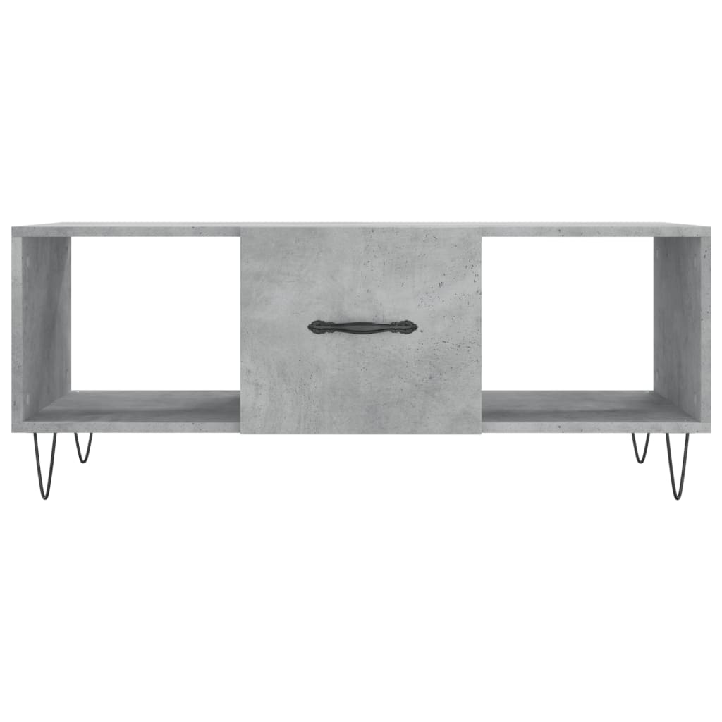 vidaXL Konferenčný stolík betónovo sivý 102x50x40 cm kompozitné drevo