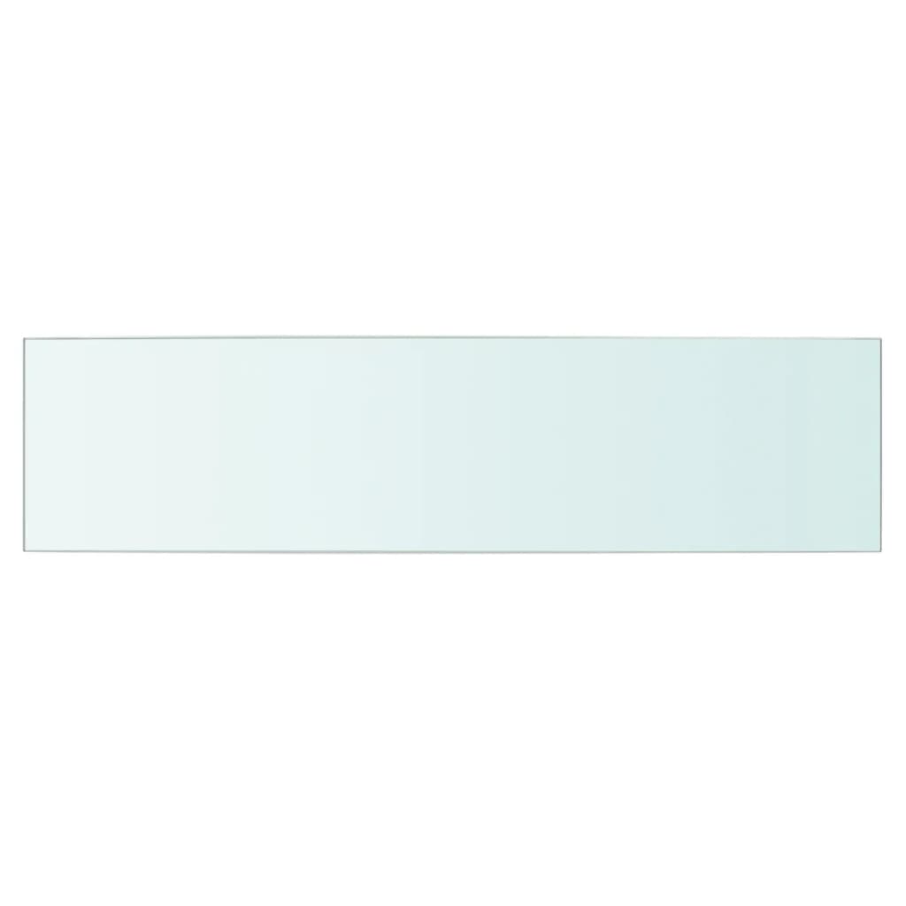 vidaXL Poličkový panel z priehľadného skla, 60x15 cm