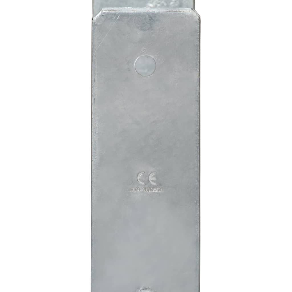 vidaXL Kotviace pätky 6 ks, strieborné 12x6x60 cm, pozinkovaná oceľ