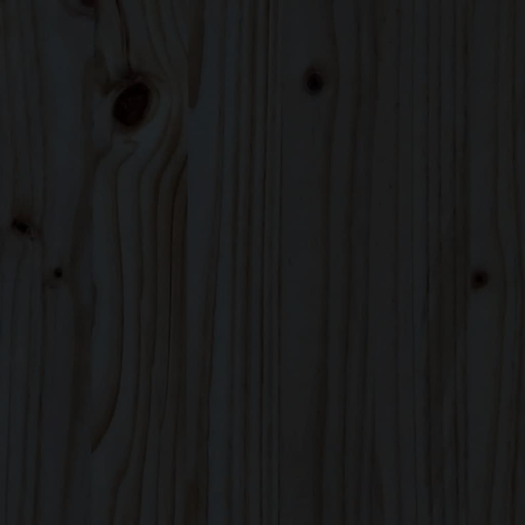 vidaXL Záhradná lavica čierna 110x38x45 cm masívna borovica