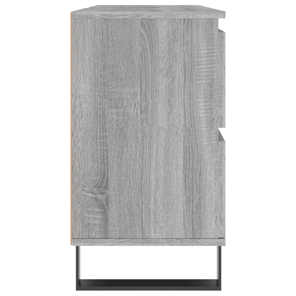 vidaXL Kúpeľňová skrinka sivý dub sonoma 80x33x60 cm kompozitné drevo