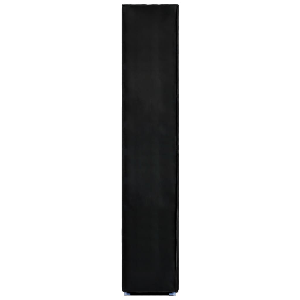 vidaXL Skrinka na topánky čierna 60x30x166 cm látková