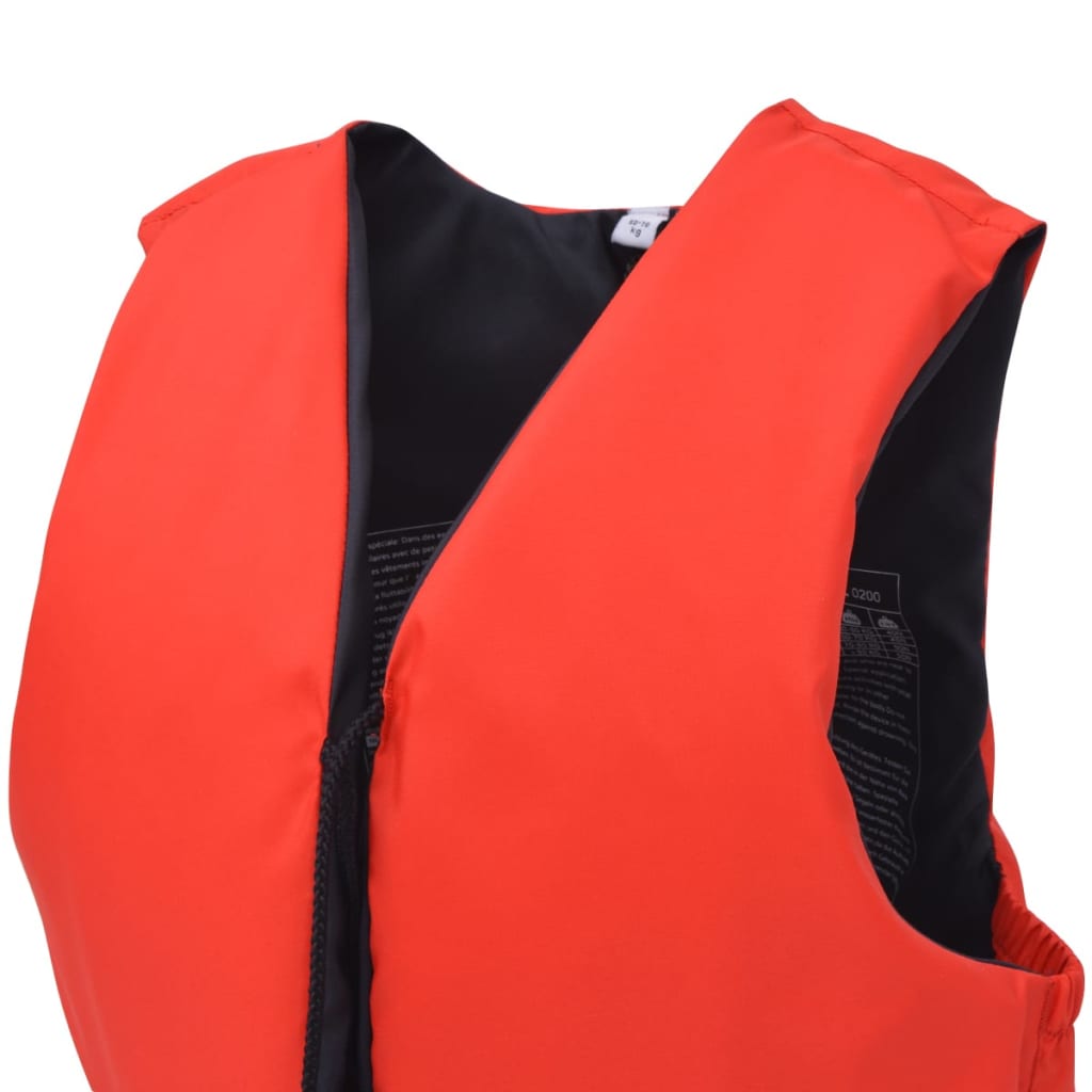 vidaXL Plávacia záchranná vesta, 50 N, 30-50 kg, červená