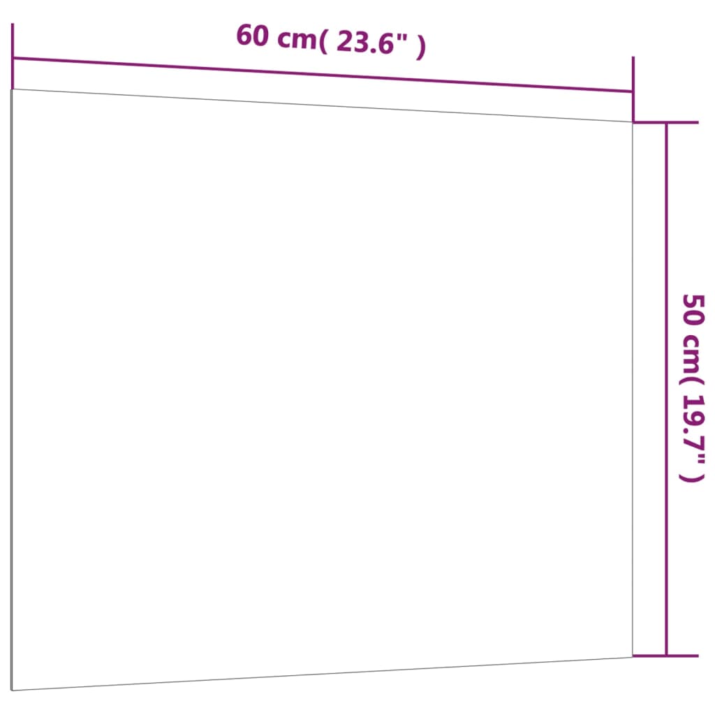 vidaXL Nástenná magnetická tabuľa biela 60x50 cm tvrdené sklo