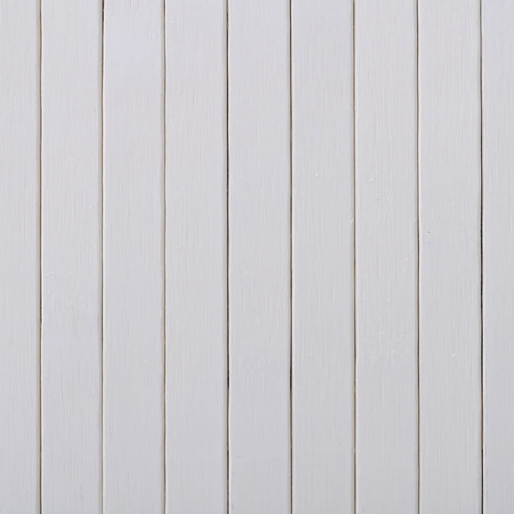 vidaXL Paraván z bambusu, biely 250x165 cm