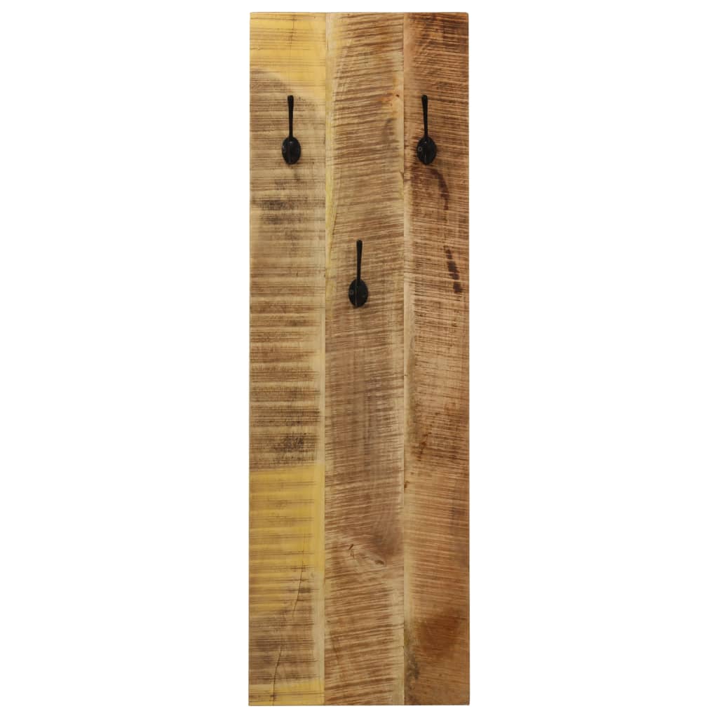 vidaXL Nástenný vešiak na kabáty 2 ks mangovníkové drevo 36x110x3 cm