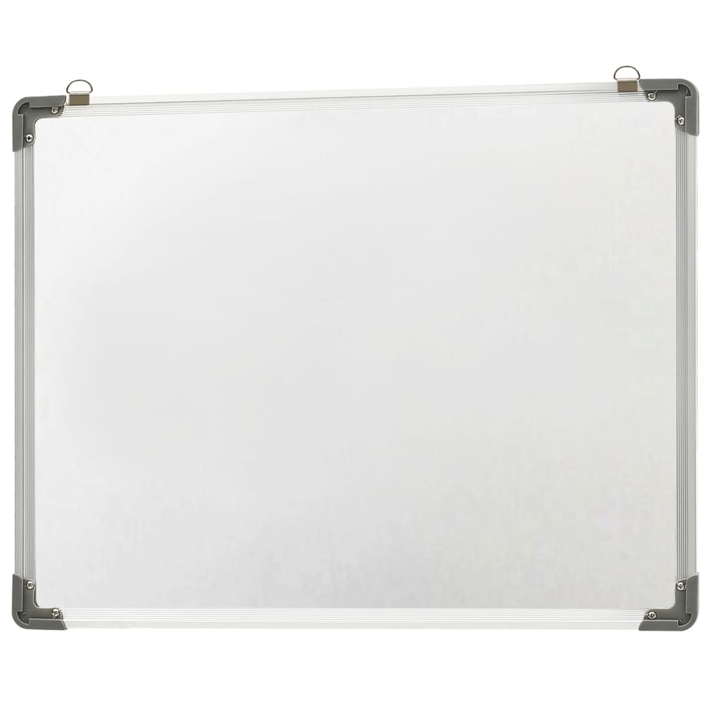 vidaXL Magnetická tabuľa stierateľná za sucha biela 90x60 cm oceľ