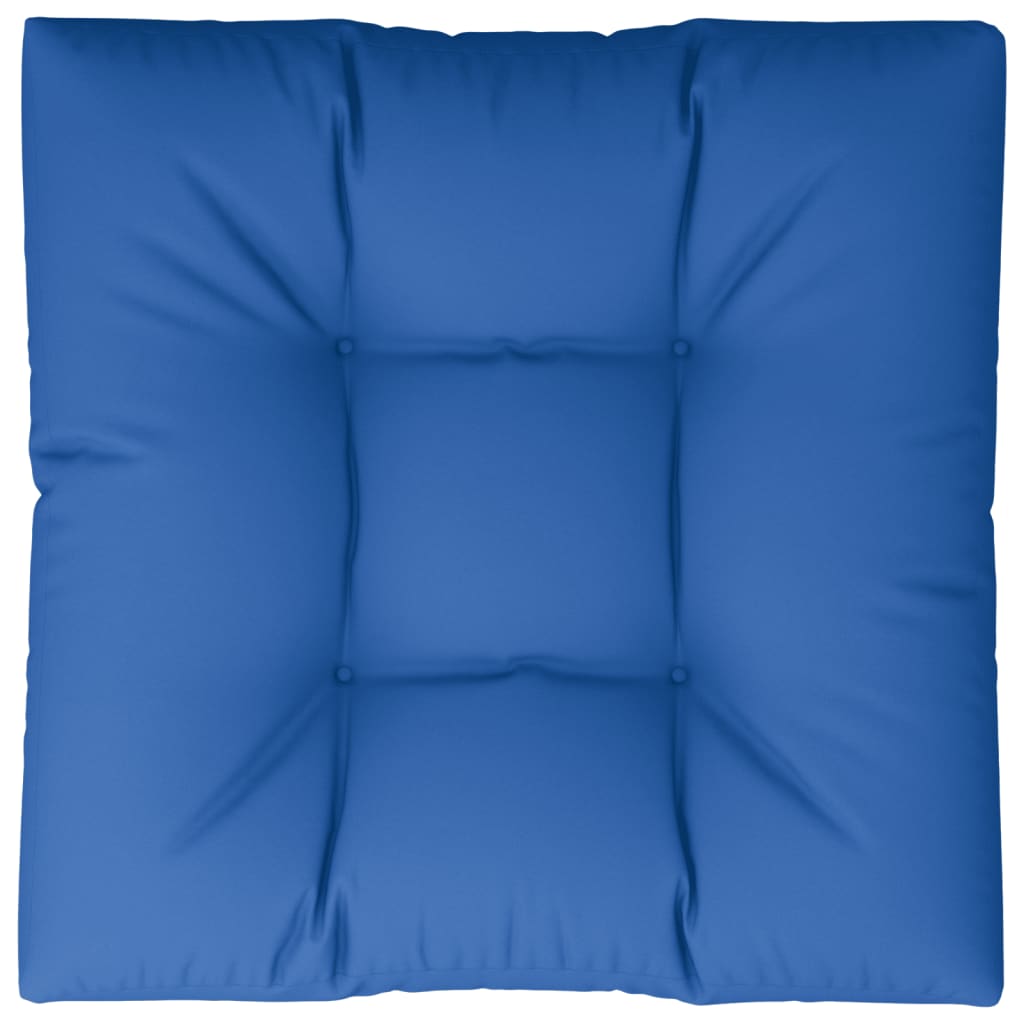 vidaXL Podložka na paletový nábytok, kráľovsky modrá 70x70x12cm, látka