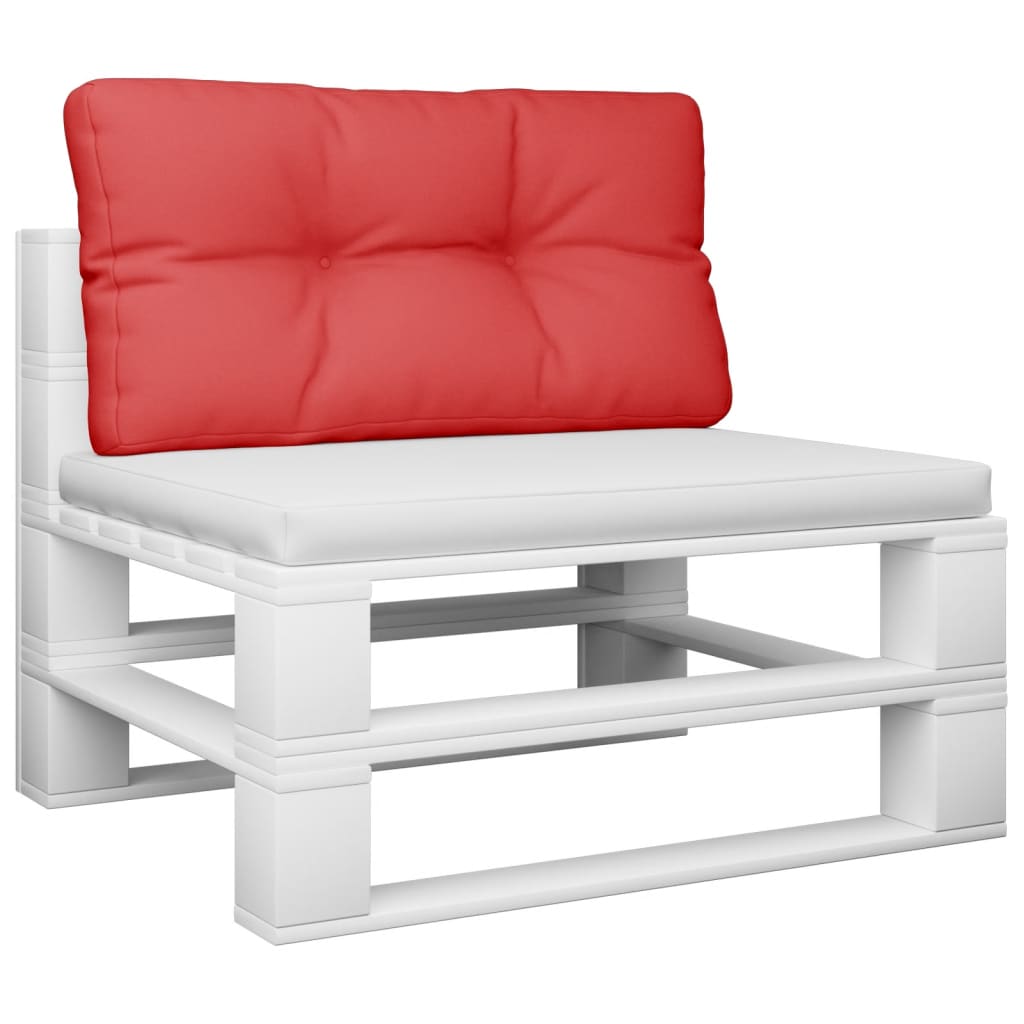 vidaXL Podložka na paletový nábytok, červená 70x40x12 cm, látka
