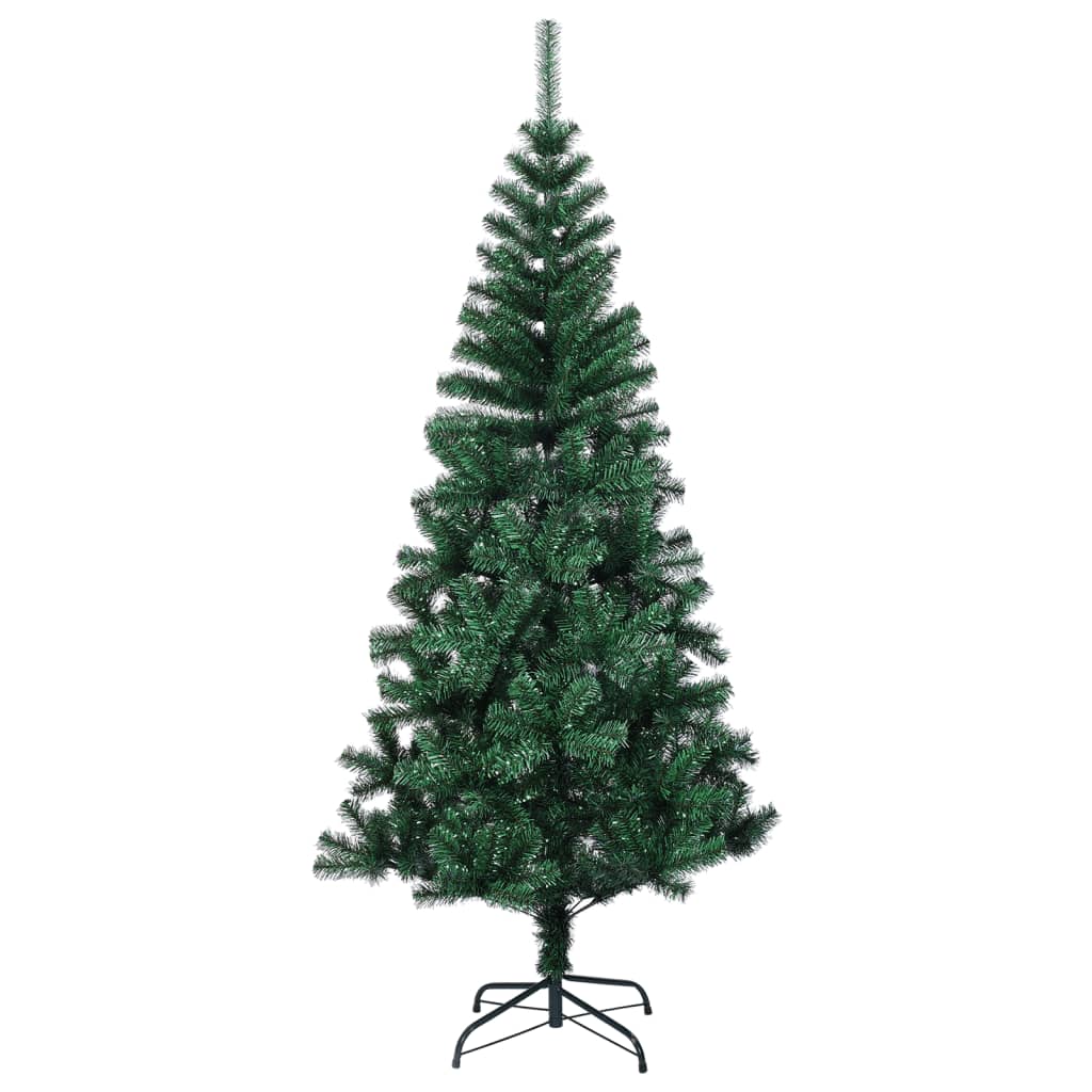 vidaXL Umelý vianočný stromček s farebnými vetvičkami zelený 180cm PVC