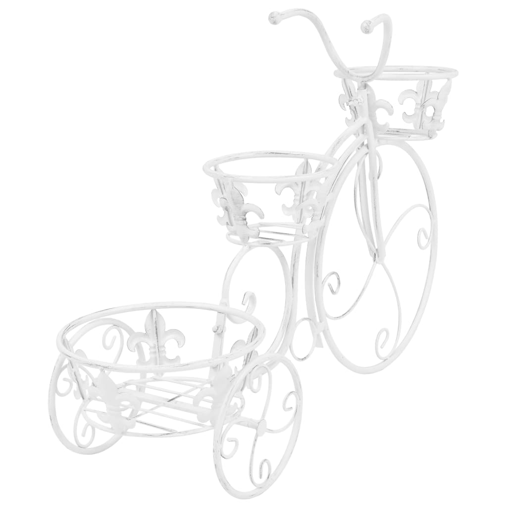 vidaXL Podstavec pod kvetináč v tvare bicykla, vintage štýl kovový
