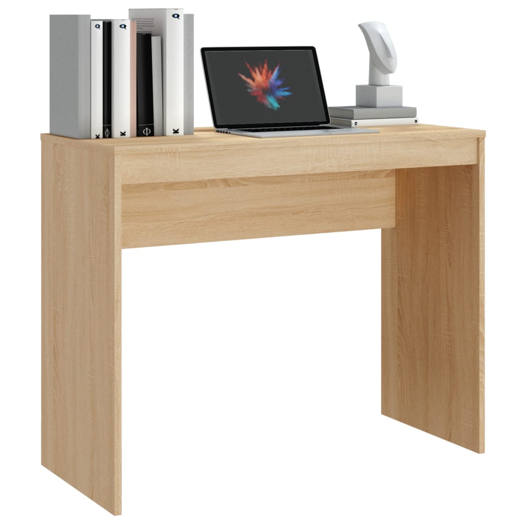 vidaXL Písací stôl, dub sonoma 90x40x72 cm, kompozitné drevo