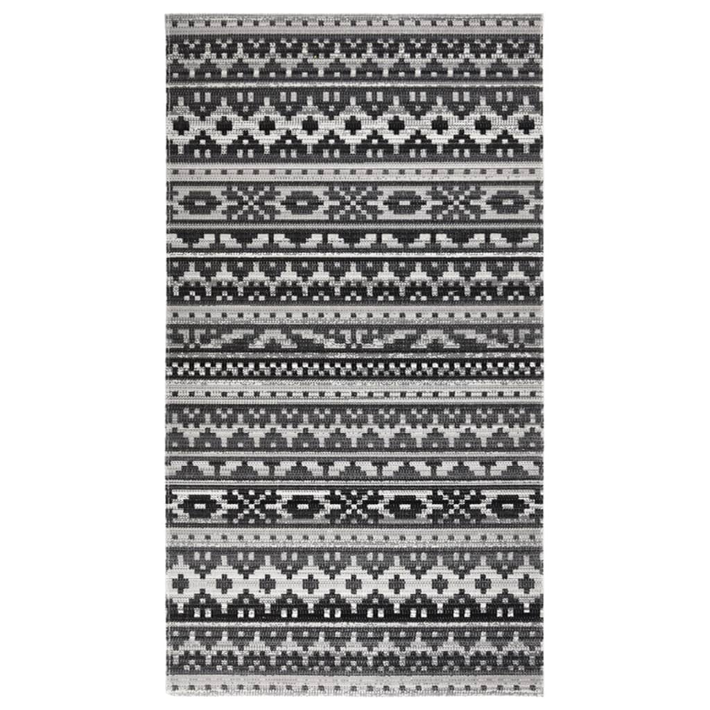 vidaXL Vonkajší koberec hladké tkanie 115x170 cm tmavosivý