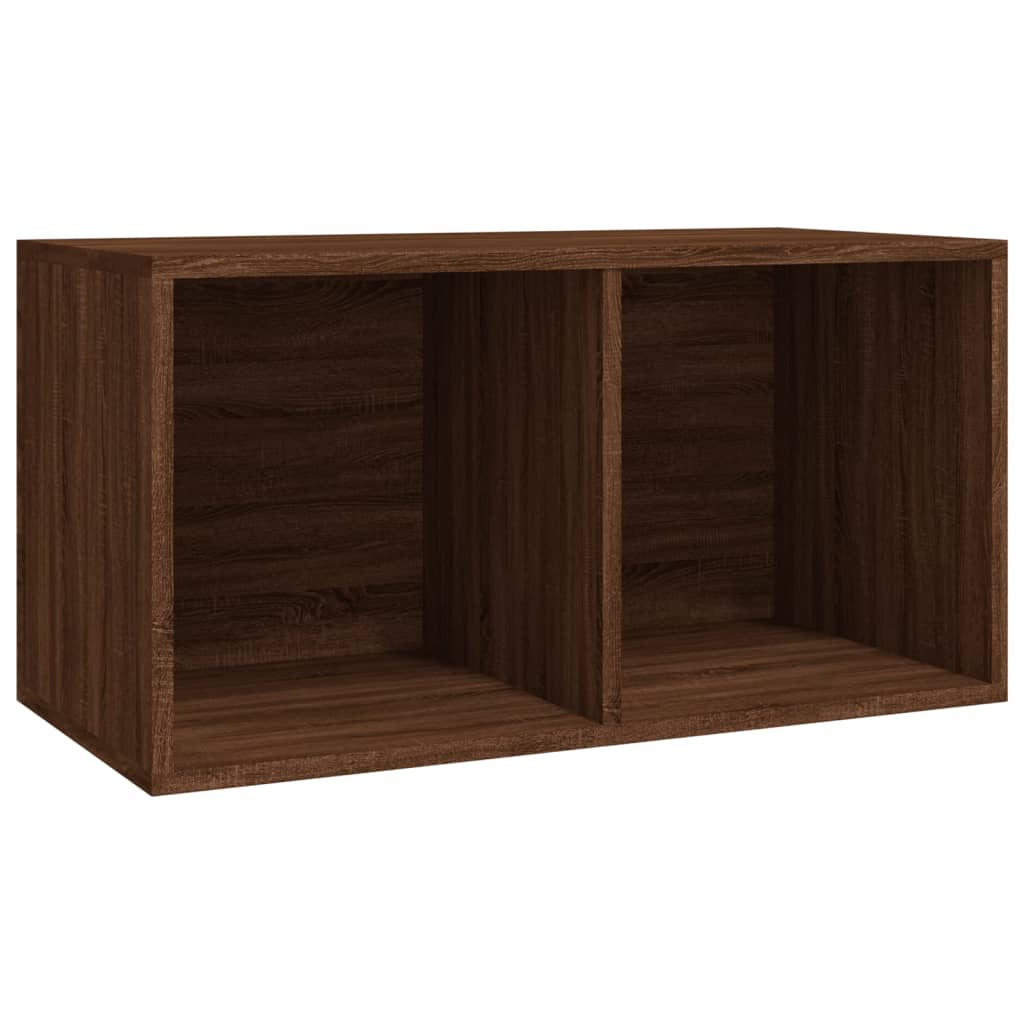 vidaXL Úložný box na vinyly, hnedý dub 71x34x36 cm, kompozitné drevo