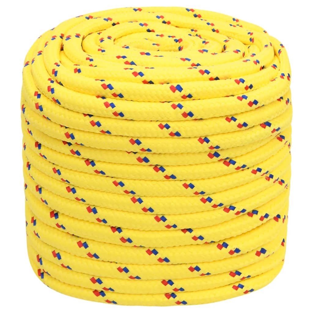 vidaXL Lodné lano žlté 18 mm 50 m polypropylén