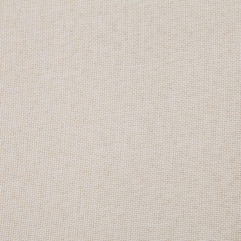 vidaXL Lavica s úložným priestorom 116 cm krémová polyester