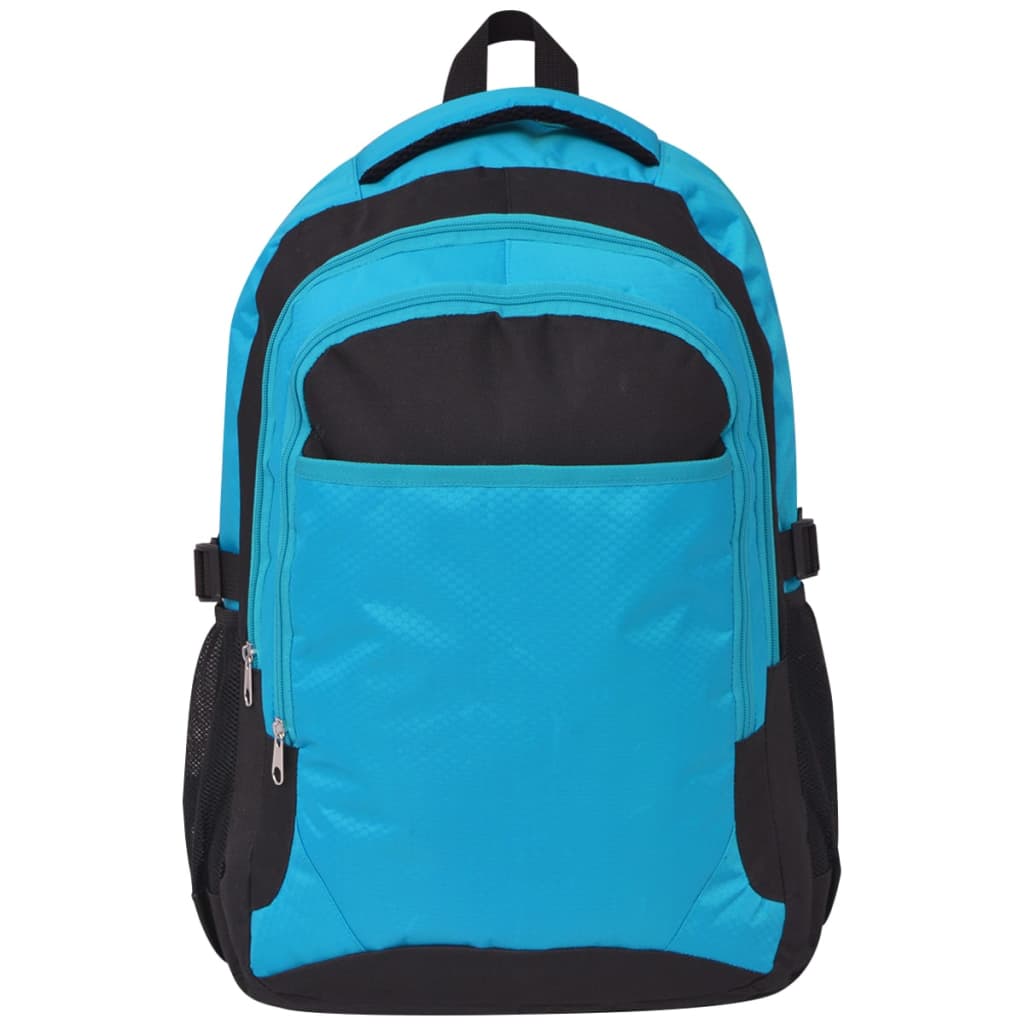 vidaXL Školský batoh, 40 l, čierno-modrý