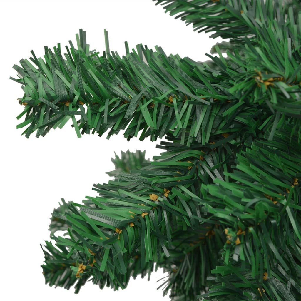 vidaXL Osvetlený umelý vianočný stromček L 240 cm, zelený