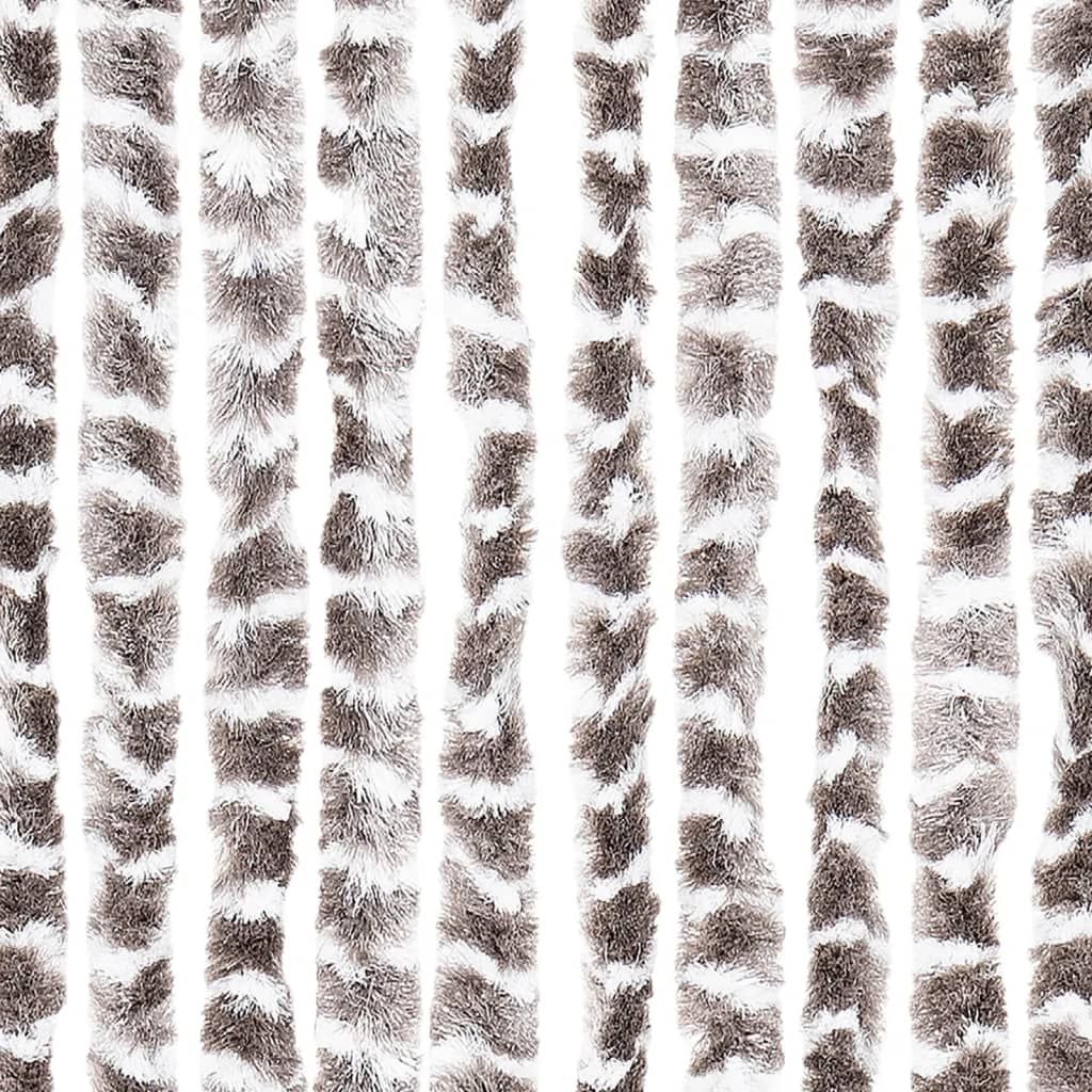 vidaXL Záves proti hmyzu sivohnedý a biely 100x230 cm ženilka