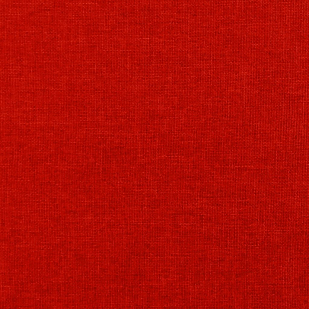 vidaXL Herná stolička s podnožkou čierna a červená látková