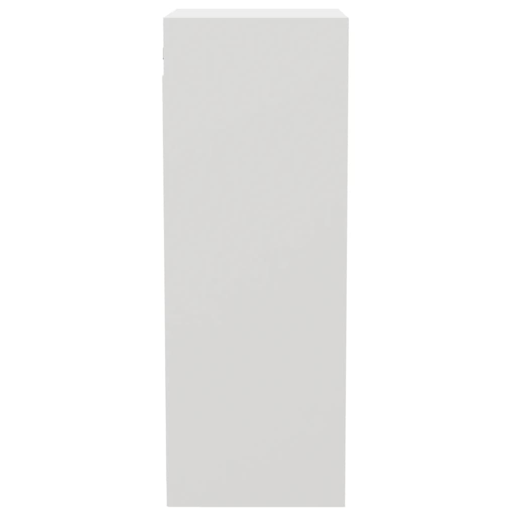 vidaXL Nástenná skrinka, biela 34,5x32,5x90 cm, kompozitné drevo