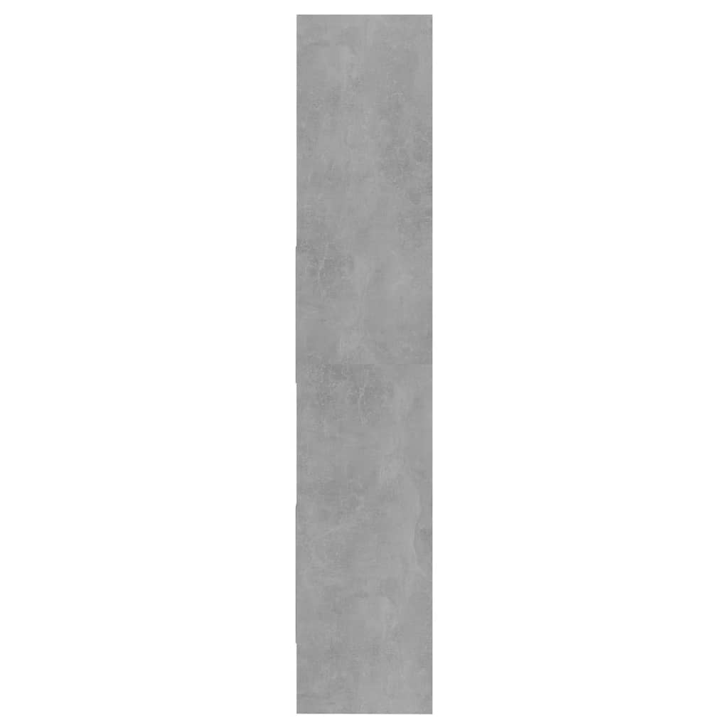 vidaXL Knižnica, betónovo sivá 40x35x180 cm, kompozitné drevo