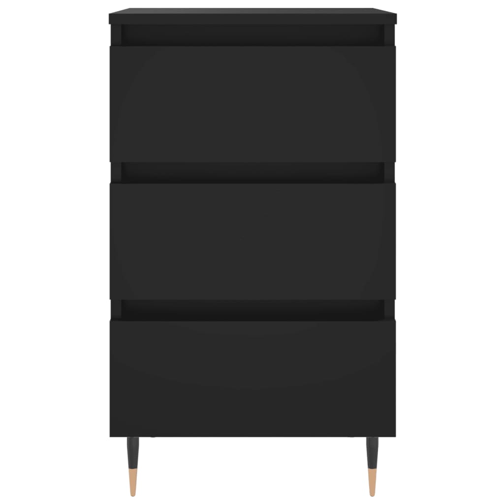 vidaXL Nočné stolíky 2 ks čierne 40x35x69 cm kompozitné drevo