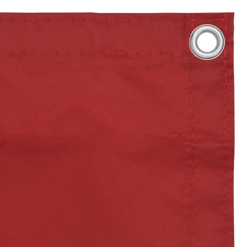 vidaXL Balkónová markíza, červená 90x300 cm, oxfordská látka