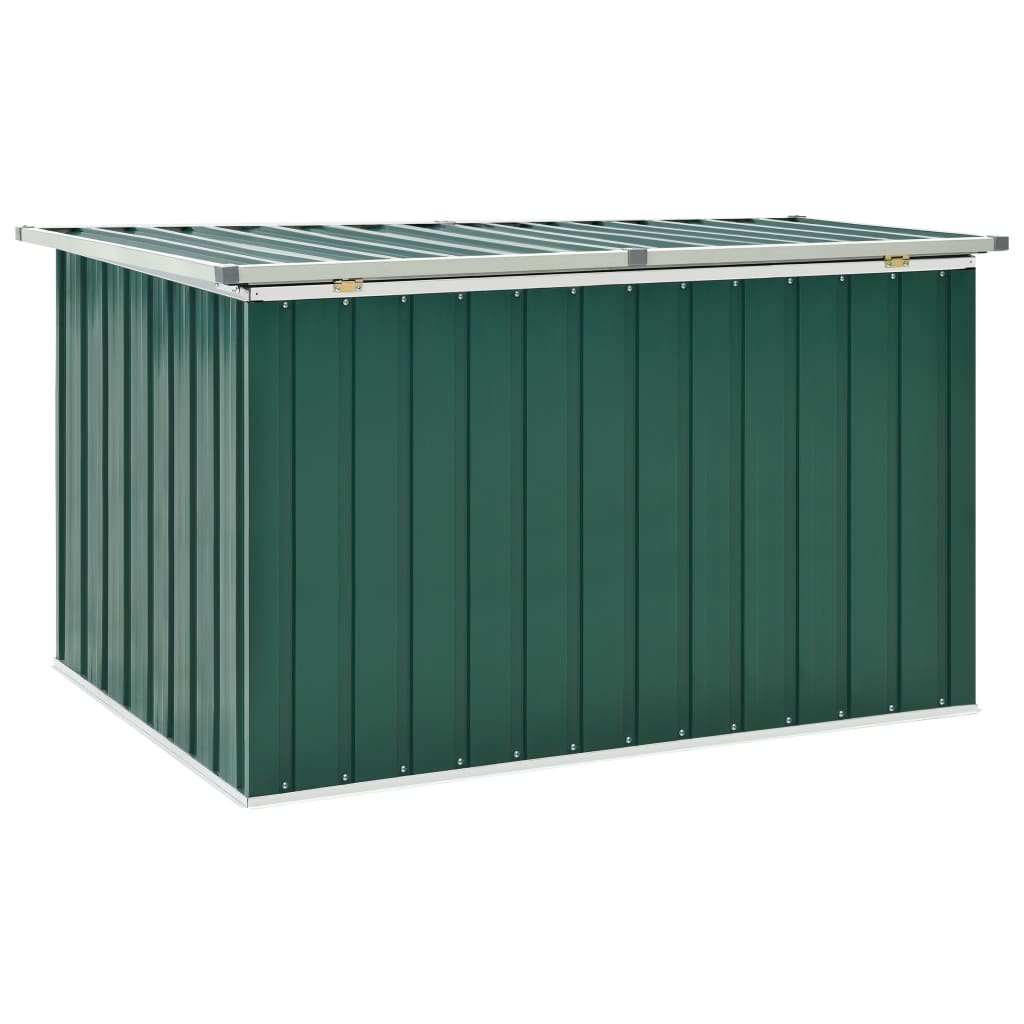 vidaXL Záhradný úložný box zelený 149x99x93 cm