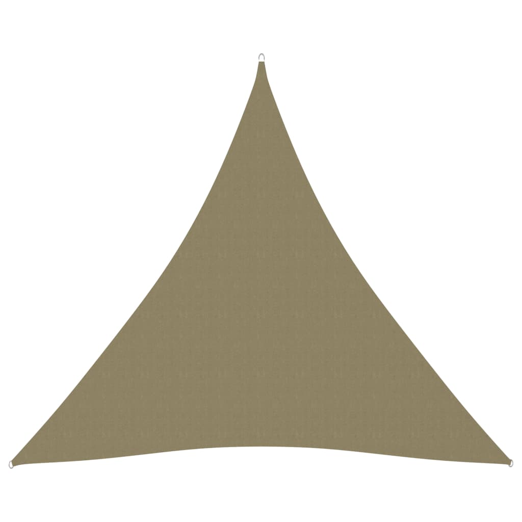 vidaXL Tieniaca plachta oxfordská látka trojuholníková 4x4x4 m béžová