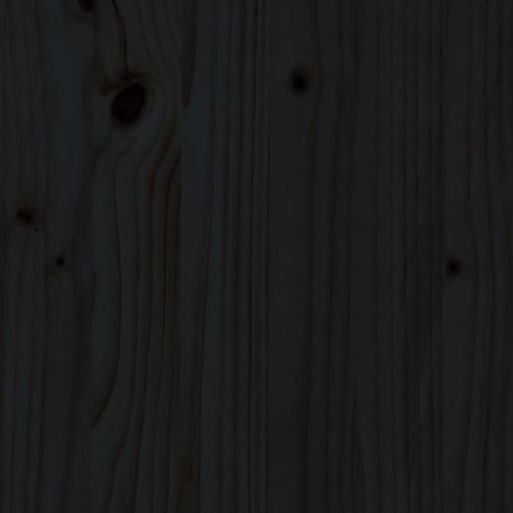 vidaXL Čelo postele čierne 105,5x4x100 cm masívna borovica