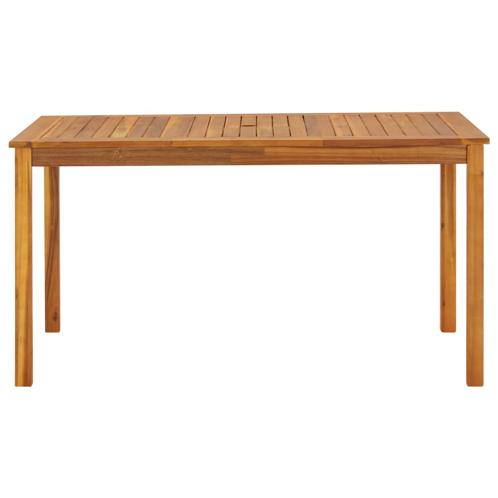 vidaXL Záhradný stôl 140x80x74 cm, akáciový masív