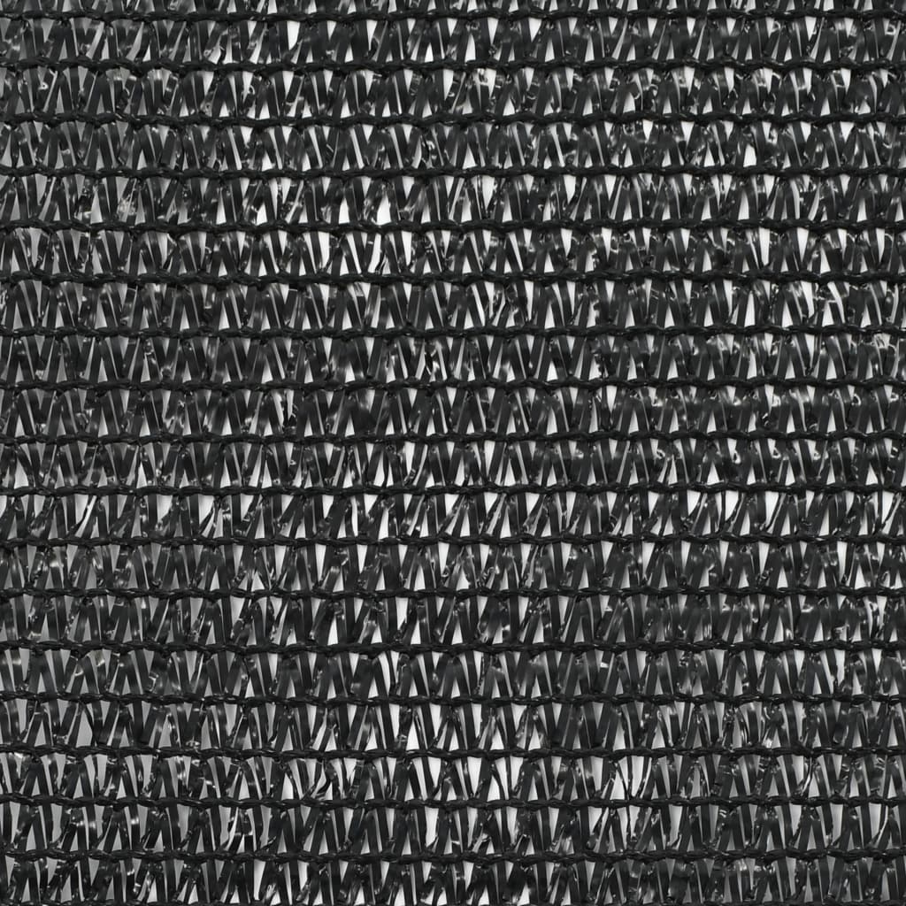 vidaXL Zástena na tenisový kurt, HDPE 1,8x25 m, čierna