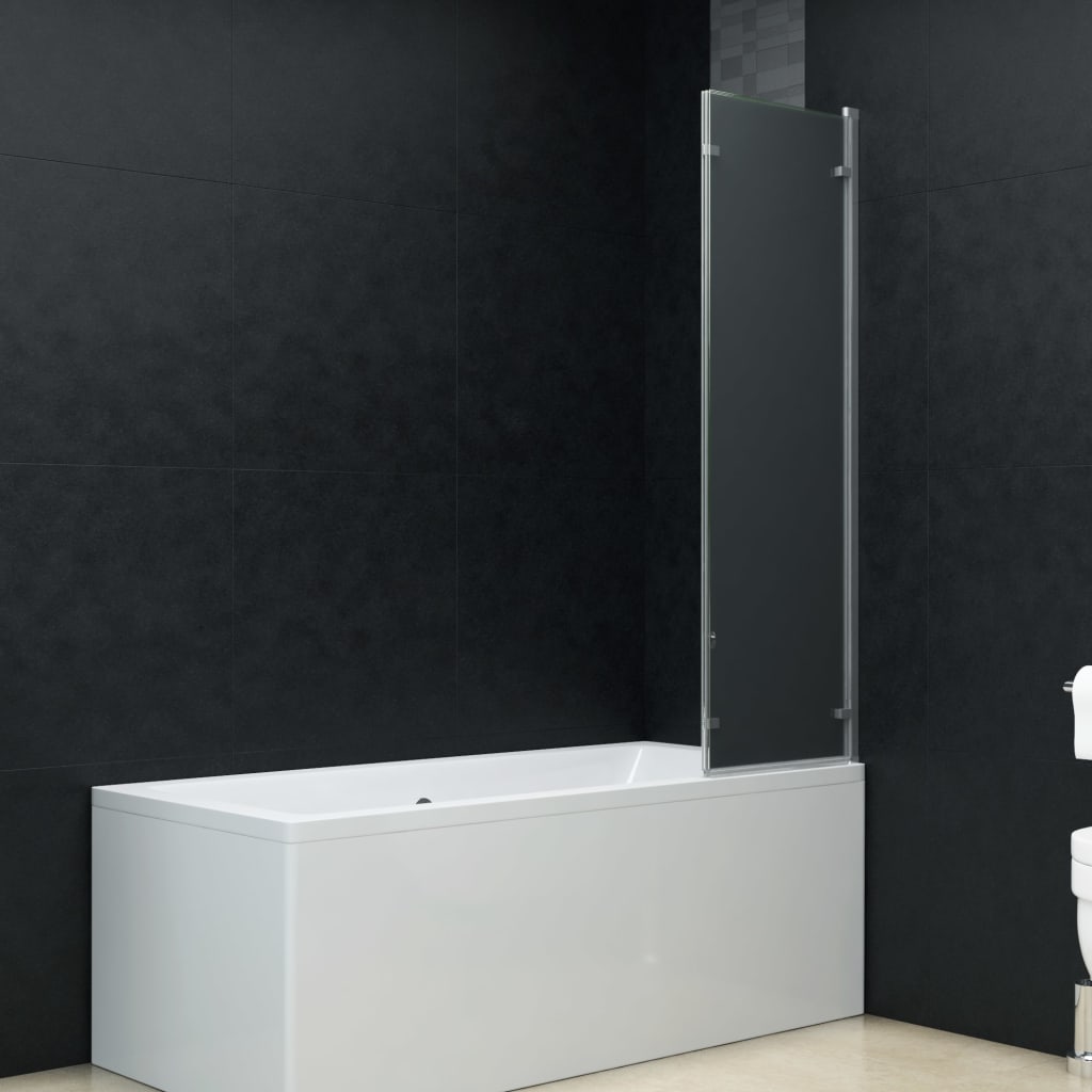 vidaXL Skladací sprchový kút 3 panely 130x138 cm ESG