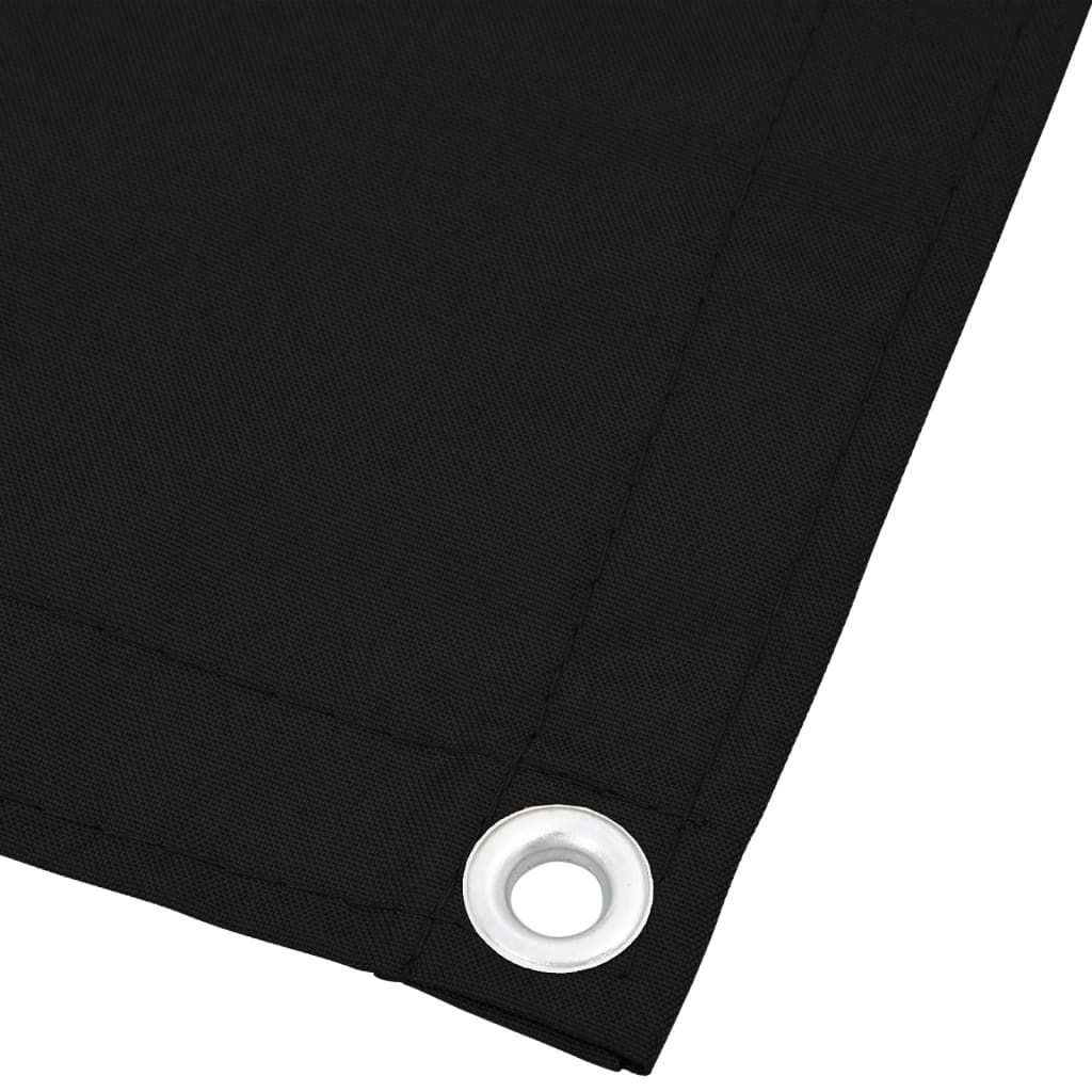 vidaXL Balkónová zástena čierna 75x1000 cm 100 % polyester oxford