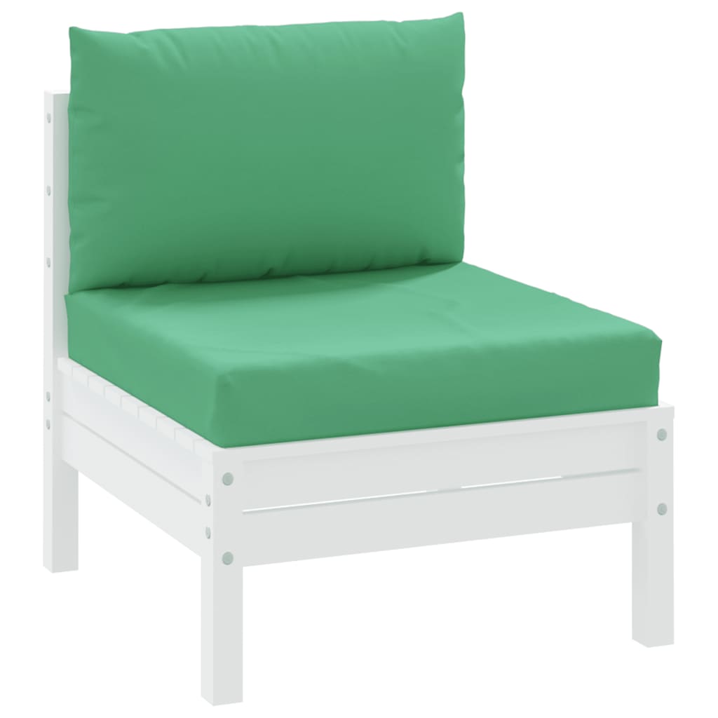 vidaXL Podložky na paletovú sedačku 2 ks, zelené, látka