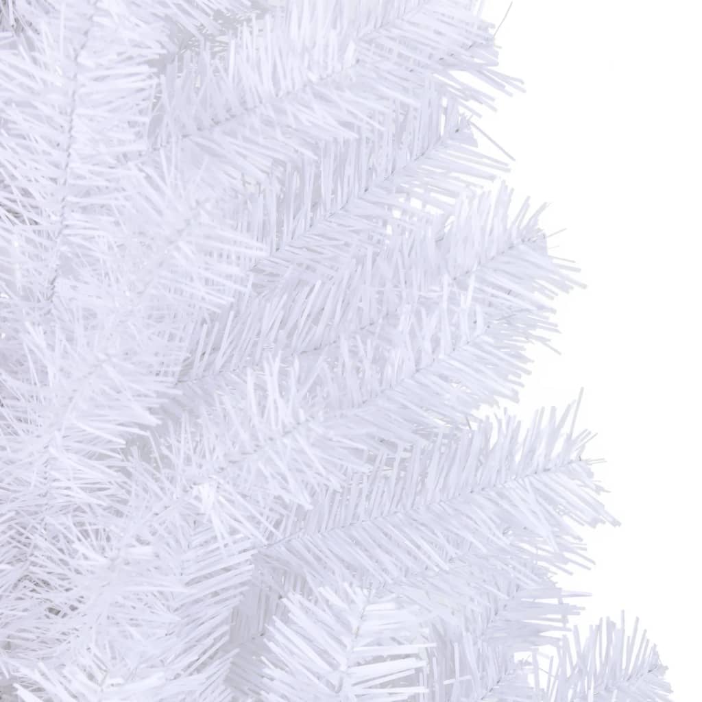 vidaXL Umelý vianočný stromček, L, 240 cm, biely