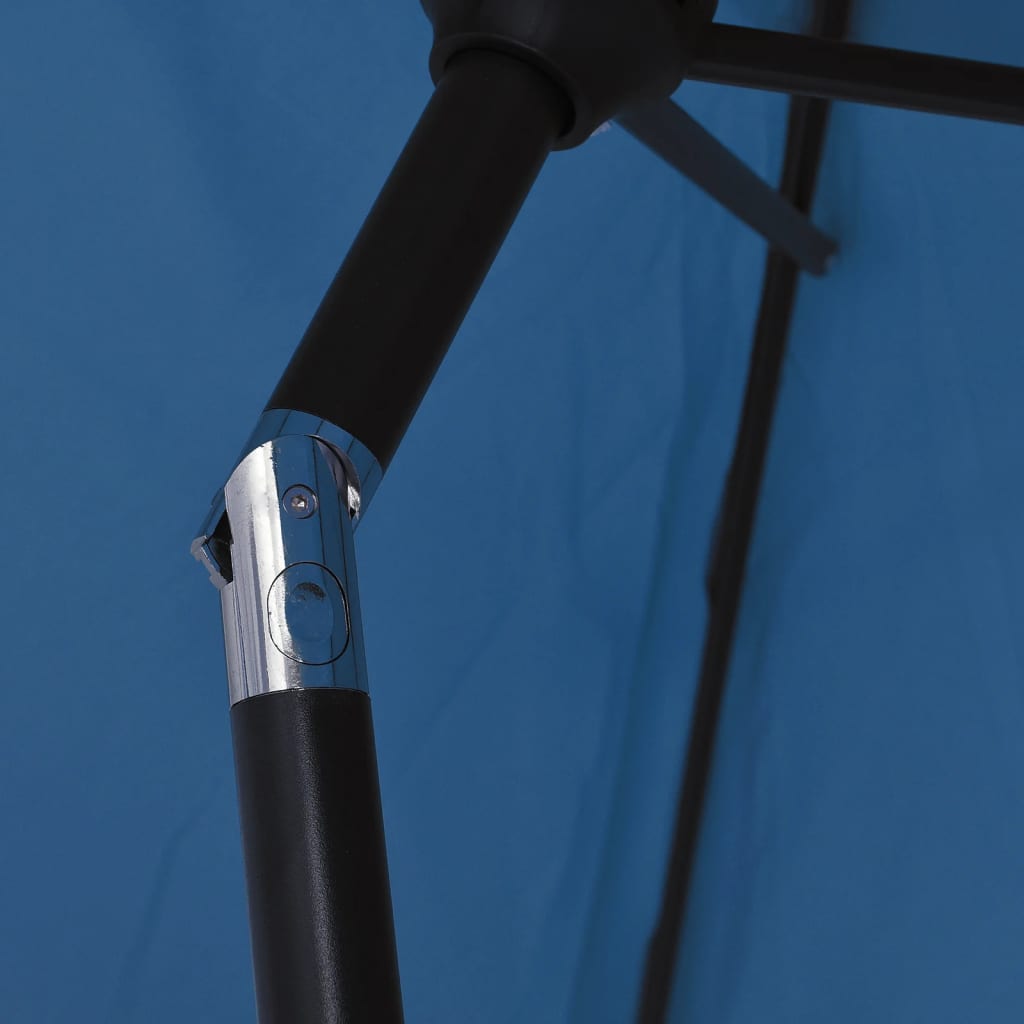 vidaXL Slnečník modrý 200x224 cm hliníkový