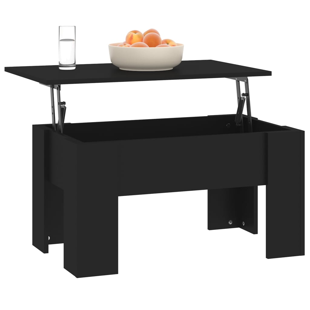 vidaXL Konferenčný stolík čierny 79x49x41 cm spracované drevo