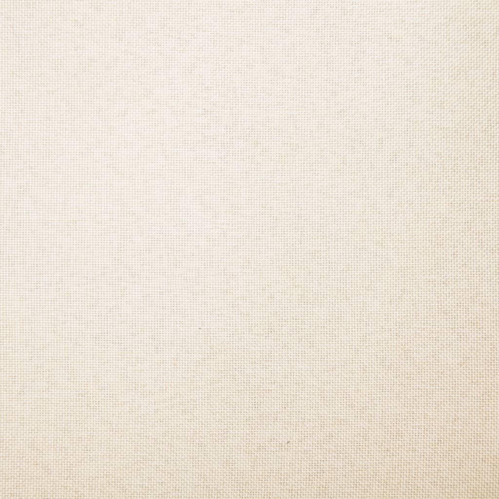 vidaXL Lavica 139,5 cm krémová polyester
