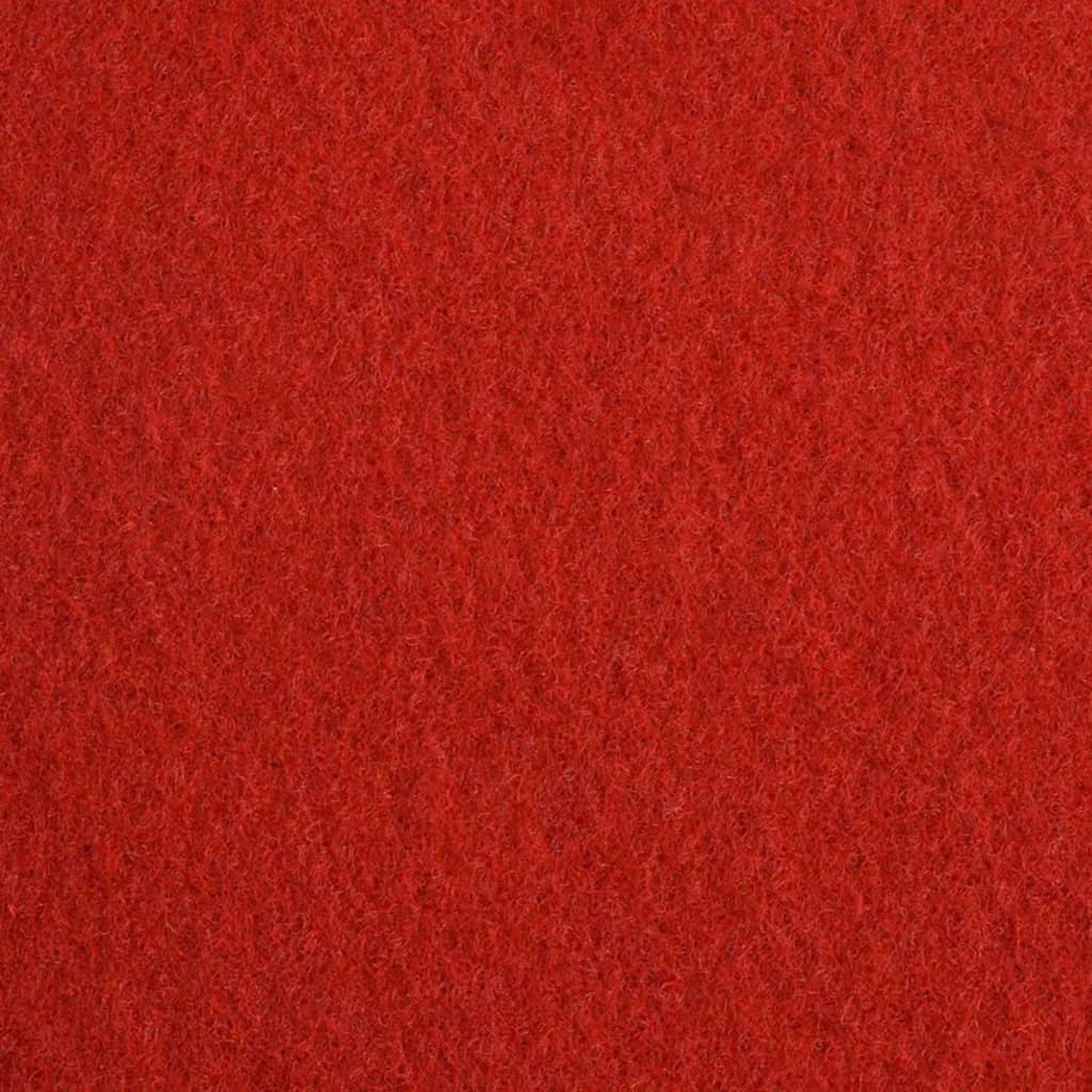 vidaXL Záťažový koberec, hladký 1,2x12 m, červený