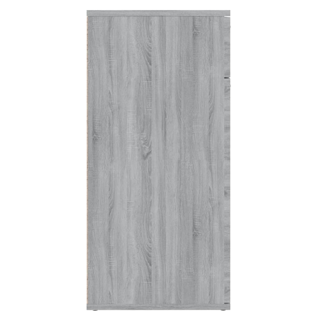 vidaXL Komoda sivá sonoma 80x36x75 cm spracované drevo