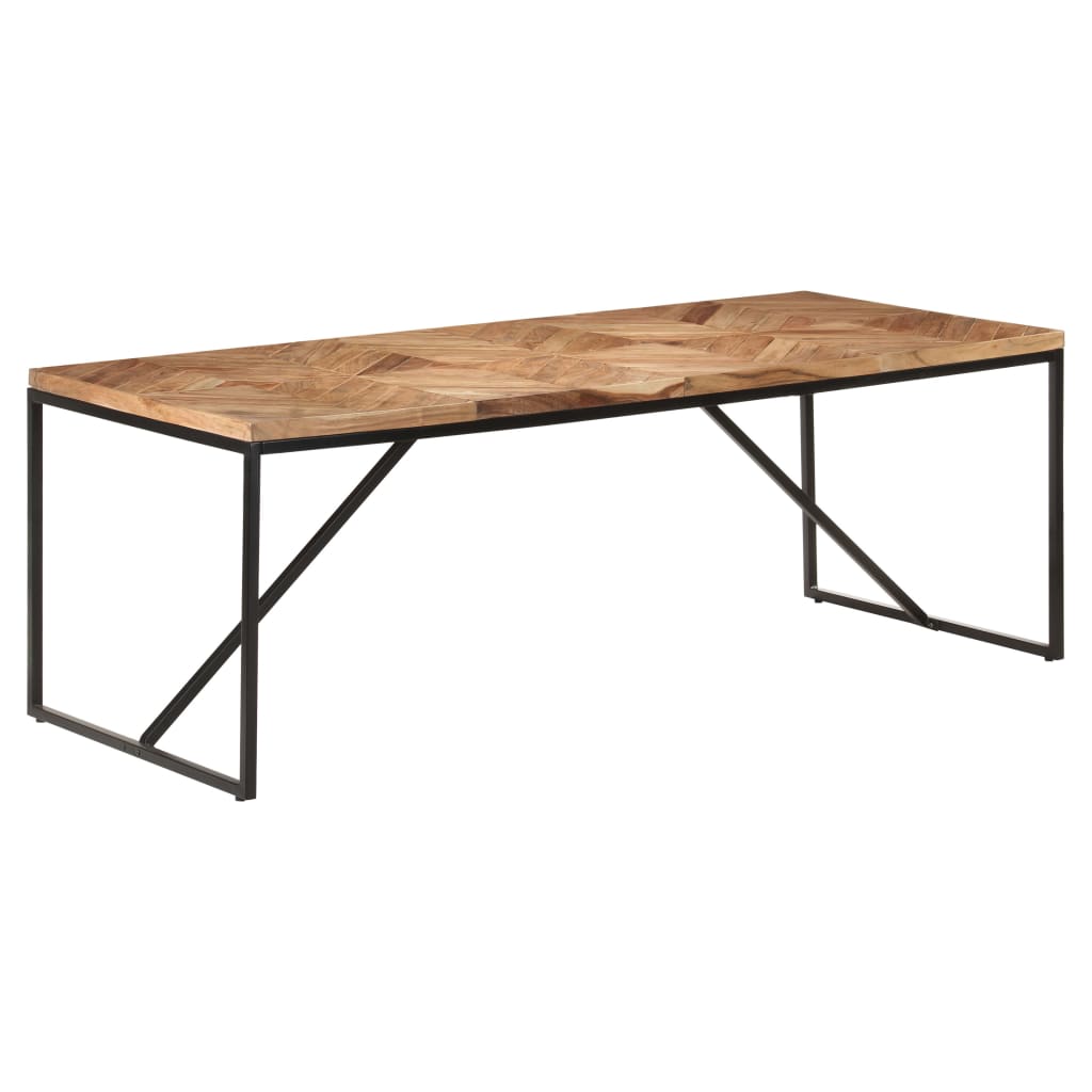 vidaXL Jedálenský stôl 200x90x76 cm akáciový a mangovníkový masív