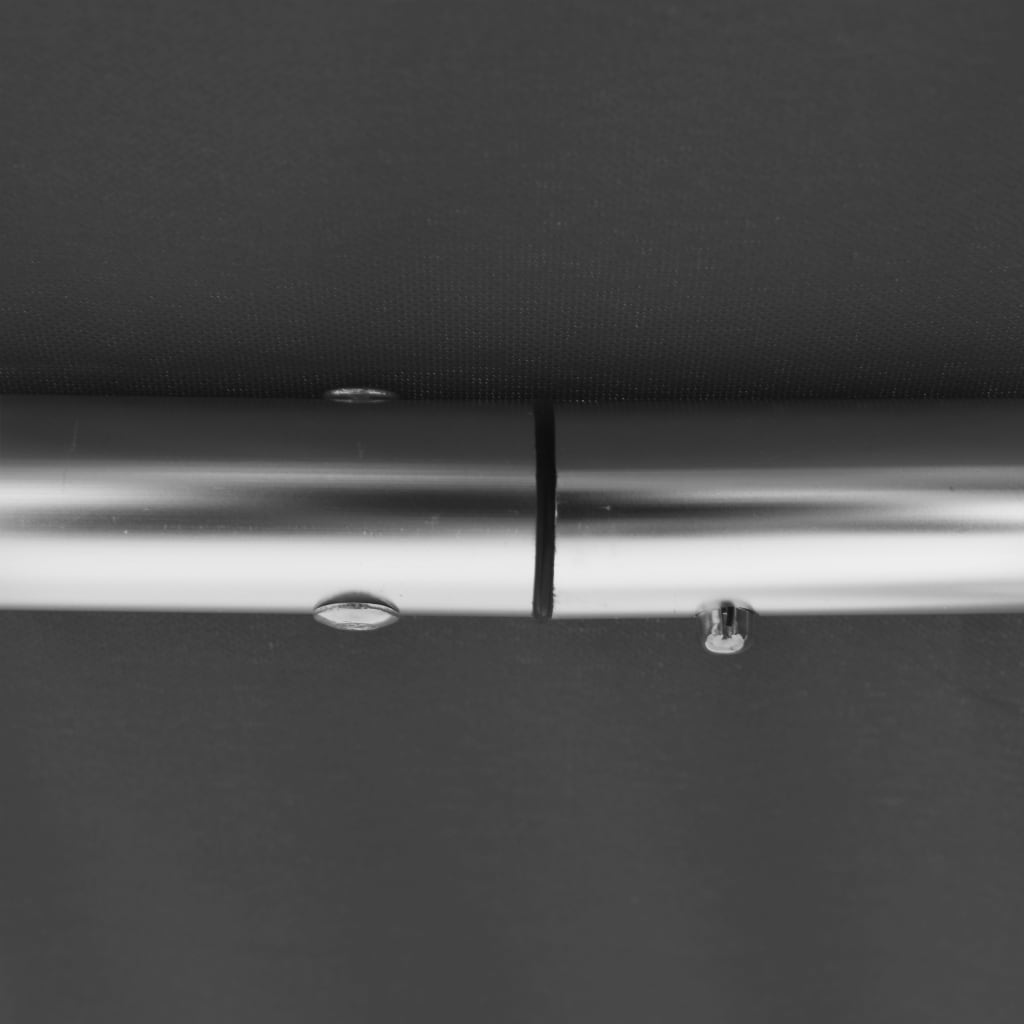 vidaXL Strieška Bimini s 3 oblúkmi, antracitová 183x140x137 cm