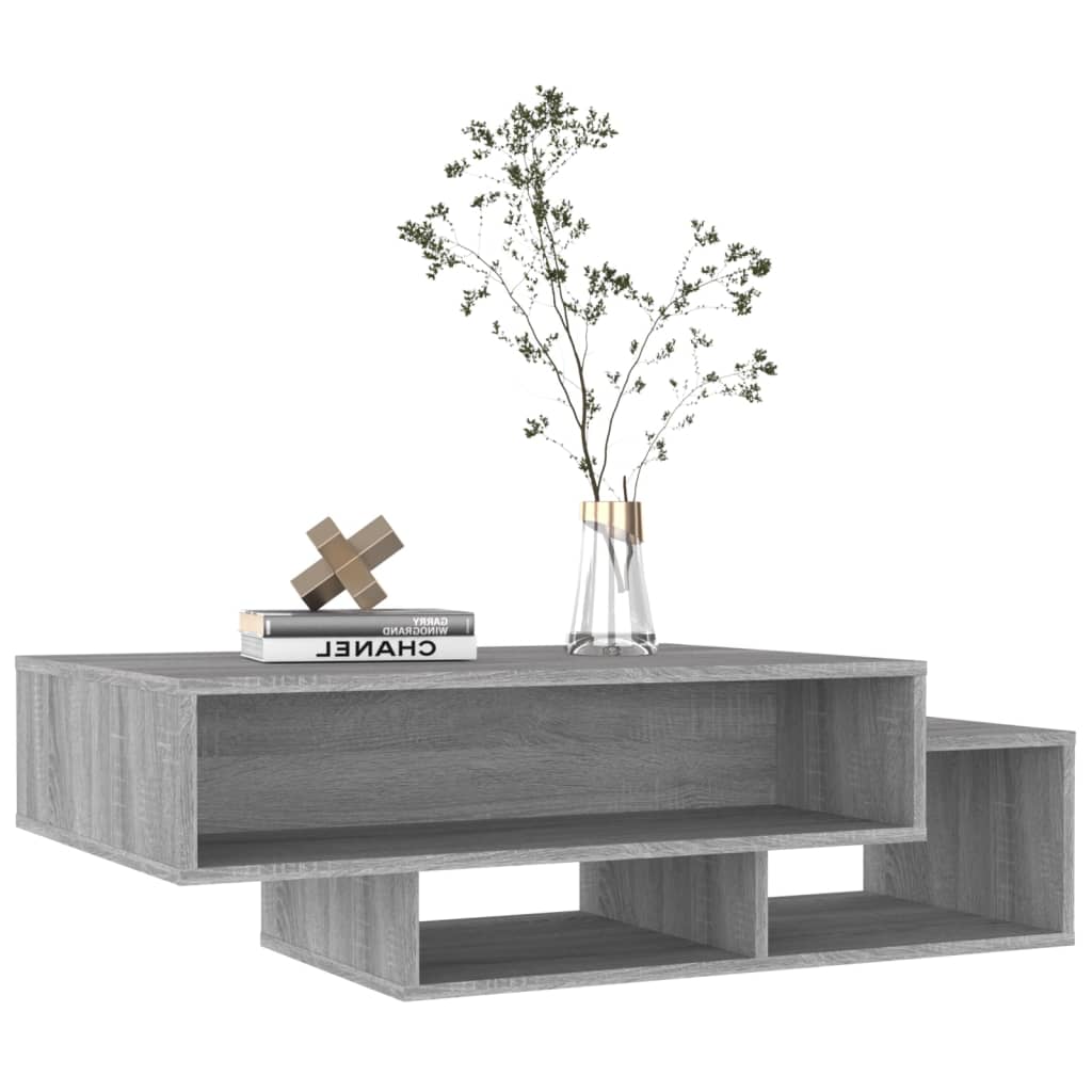 vidaXL Konferenčný stolík sivý dub sonoma 105x55x32cm spracované drevo