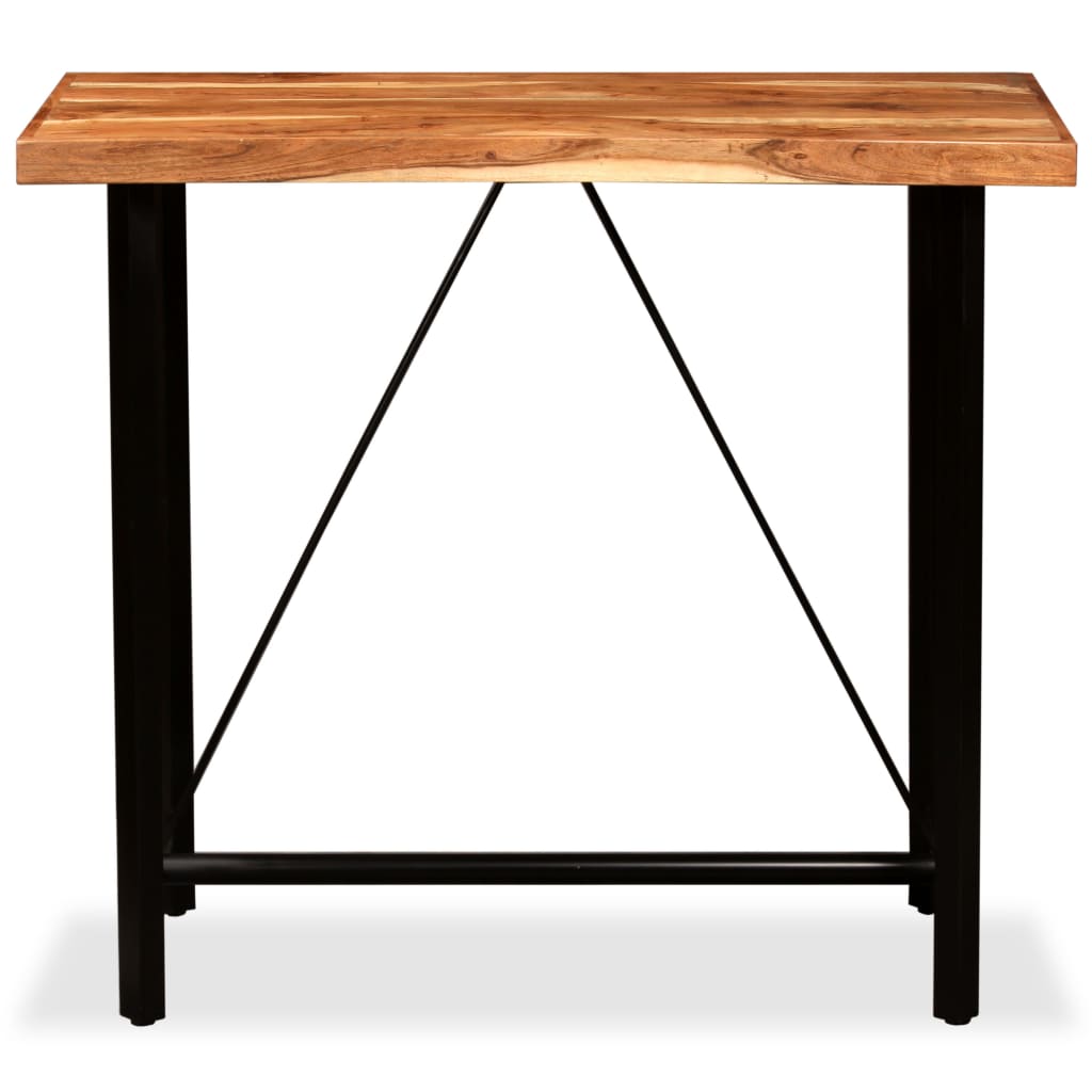 vidaXL Barový stolík, akáciový masív 120x60x107 cm