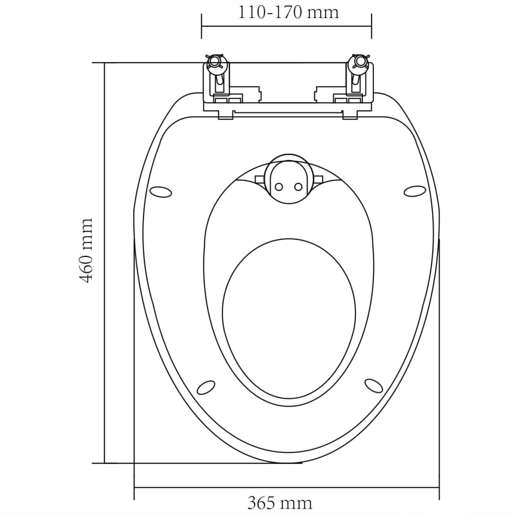vidaXL WC sedadlá s pomalým sklápaním 2 ks plastové biele a žlté