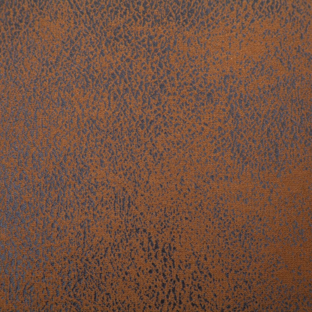 vidaXL Lavica s úložným priestorom 116 cm hnedá umelá semišová koža
